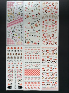 Nail art 3D jewelry temporary UV stickers, Nail stickers, customize design accepted