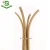 Import Natural bamboo  coat rack standing with 3 metal hooks from China