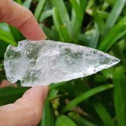 natural clear quartz crystal agate arrowheads 3 inches agate arrow knife blade agate arrowheads