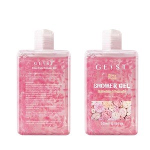 Natural Rose Blossom Collagen Petal Shower Bath Shower Gel