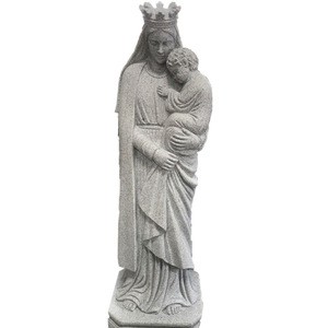 Natural Stone hand carved cemetery angel statue,Outdoor Granite Stone Sculpture for garden