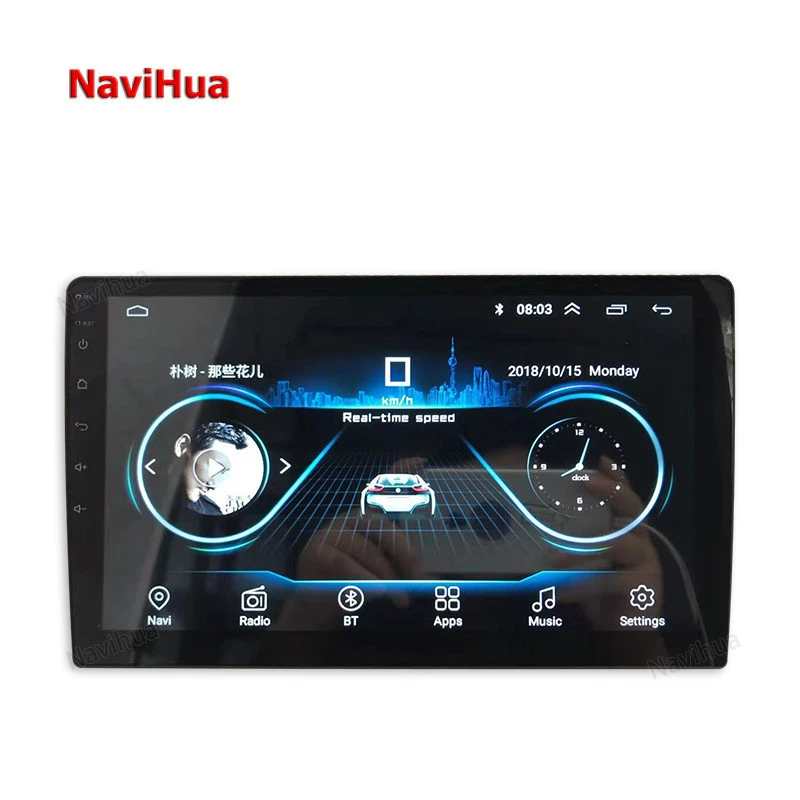 Navihua Universal 10&quot; HD Capacitive Full Touch Screen Android Car DVD Player Multimedia Auto Stereo Radio GPS Navigation Monitor