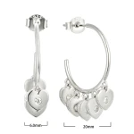 New Arrival Customized Fashion Jewelry 925 Silver Earrings Pendant Style Creative Earrings Engagement Jewelry for Women