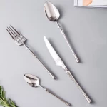 New Arrivals Silverware Wedding Luxury Slim Waist Stainless Steel Cutlery Flatware Set