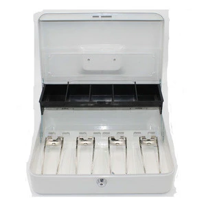 New arrive Metal Cash Box with clear lip and top quality, hot selling on Amazon and Ebay