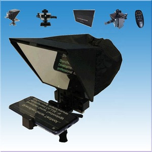 New Design 5 inch portable teleprompter for phone shooting and DSLR camera shooting with remoter