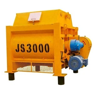 New design JS3000 1 yard twin shaft volumetric concrete mixer