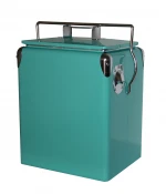 New Design Outdoor Retro Cooler Can Cooler box 13L Metal Cooler Box