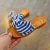 Import New fashion summer girl bowknot slipper children little princess striped shoes from China