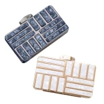 New geometric design acrylic clutch bag women luxury wedding evening bag