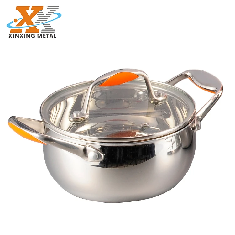 New Kitchenware Stainless Steel Wok Soup Pot Boiling Pot Cookware Set