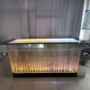 NEW LED bar counter and Bar top with Moving bubbles Horiozontal bubble counter