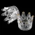 Import New net Red Sun style nail pen holder with glass phnom Penh crown Crystal Pen Scrub cup nail glass crystal pen holder from China