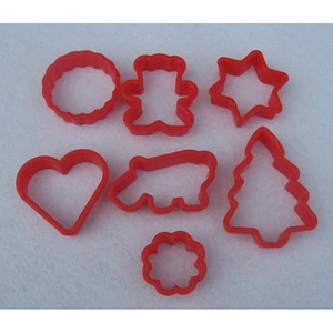 New products unique plastic cookie cutters mould christmas trees cookie tools