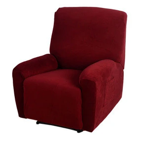 New Simple and Elegant One Seater Recliner Cover Retro Recliner Sofa Cover Soft Polyester Spandex Couch slipcover Chair Cover