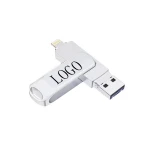 new smartphone Otg Usb Flash Drives 128gb 64gb 3 In 1 Iflash Usb Drives Usb External Flash Drive High Quality