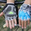 New Soft Lycra Half Finger Gloves Outdoor Sports Bike Bicycle Cycling Gym Gloves