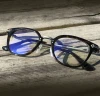 New style Unisex Round Transparent Optical Acetate Metal Eye Glass Frames