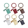 New wallet Bracelet key ring Pu tassel leather stone alligator wallet with Wristlet Tassel Keychain