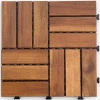 new walnuts color 12 slats outdoor funiture  interlocking hard wood flooring deck tiles