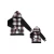 Import Newest Baby Black and white checkered buffalo plaid clothes long sleeve hoodie shirt young girls fall tops and t shirt from China
