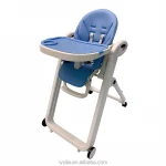 Ningbo IVOLIA Wholesale Plastic Portable Baby  High Chair baby portable dining chair