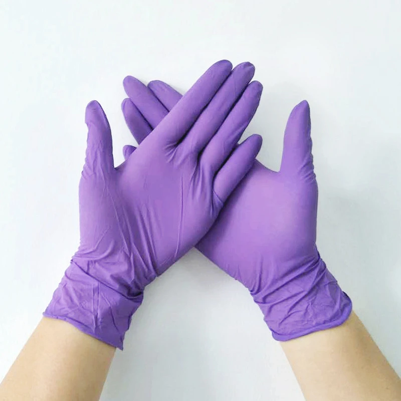 Nitrile Gloves Box Price Black Nitrile Gloves Other Gloves Household Work Cleaning Latex Natural Rubber Non-sterile Powder-free