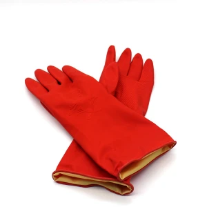 Nitrile Gloves Reusable Long Cuff Latex Kitchen Cleaning Gloves Non-slip Water Proof Dishwashing Household Gloves