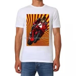 OEM 100% Cotton Screen Printed Combed Cotton T Shirts
