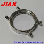 oem machining small quantity anodizing chrome stainless less alloy mirror polished custom pocket watch in china factory