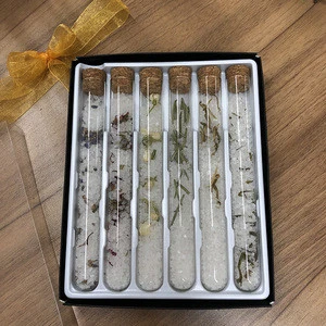 OEM Test-tube Nature Dry Flower Bath Salt Gift Set