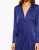 Import OEM Women Fashion Oversized High Shine Satin Nightshirt Long Sleeve Soft-touch satin V-neckline Sleepwear Nightshirts from China