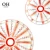 Import Ohere hot sale vintage red stripe bone china charger plate dinner plate set ceramic dishes wedding decor porcelain tableware from China