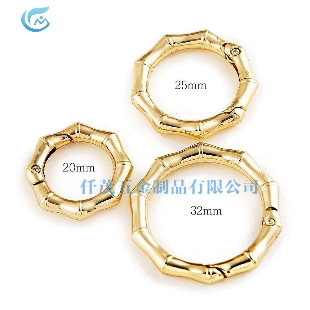 open ring alloy spring ring luggage round ring can be opened key circle leather bag belt buckle Jewelry hardware accessories