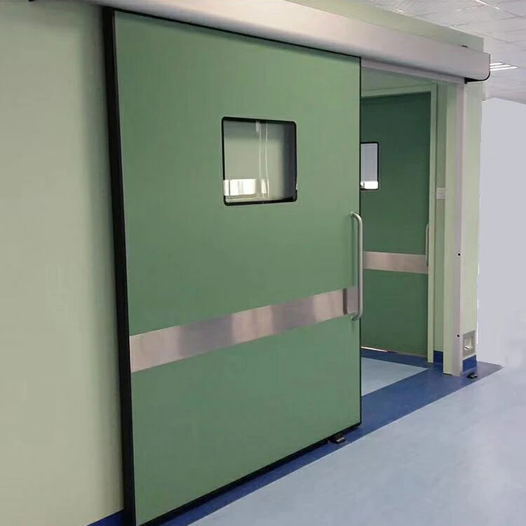 Operating room automatic door medical purification hospital steel sliding airtight door