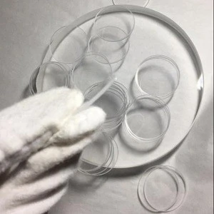 Optical Round Clear Quartz Glass Disc Quartz Slides