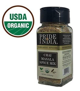 Organic Chai Masala Tea Spice Mix (1.60 OZ, 45 gms) Jar