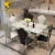 Other commercial furniture metal dinning table set modern restaurant dining tables with chairs DT006