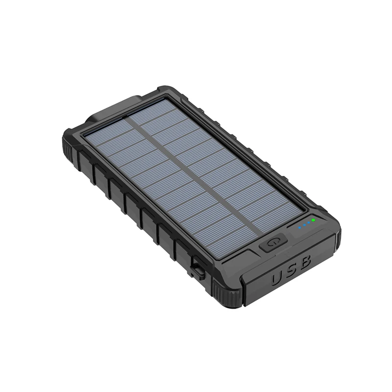 Outdoor Emergency Power Station Solar Panel Power bank with Torch & compass