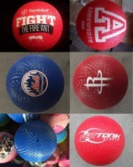 outdoor sport ball custom printing colorful rubber  inflatable playground ball kickball dodgeball Outdoor Soft Rubber Ball
