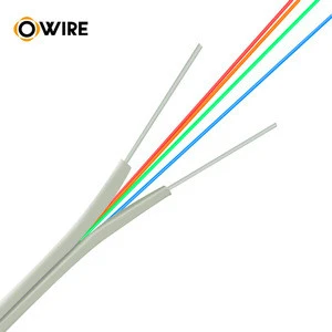 Owire Indoor/outdoor fiber optic equipment FTTH Drop Cable with FRPstrength member LSZH Jacket Ftth optical fiber cable