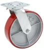 Pair Heavy-Duty 5 in. Swivel Casters with Double-Lock Brake - 600 LB for the Set of Two