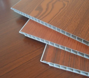 Panel decorativos moisture-Proof laminated PVC Integrated wooden decorative wpc wall panel