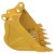 Import PC130 1.1cubic excavator  skeleton  bucket with five  teeth excavator attachments from China