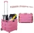 Import pink rolling shopping trolley cart/supermarket cart from China