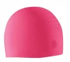 Pink silicone ladies swim cap