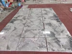 Polish light grey pizza ice grey marble wall tiles 305x610 and 610x610 good hardness