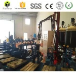 Polyurethane pu shoes insole press making machine Banana line production