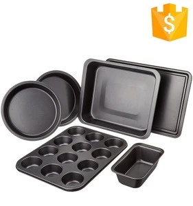 Popular FDA approval classic non stick 3pcs microwave bake tray,baking pan,bakeware set