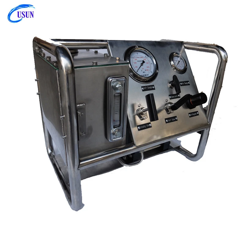 Popular USUN Model:USAH 80-3200 Bar Compact Haskel air driven hydraulic pump station